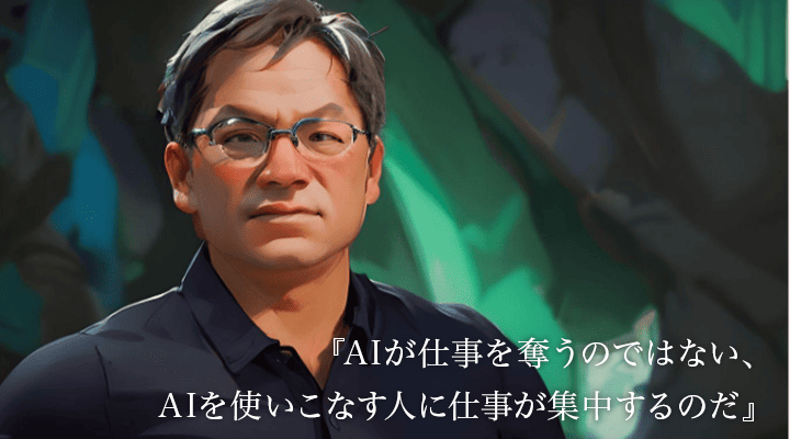 『AIが仕事を奪うのではない、AIを使いこなす人に仕事が集中するのだ』